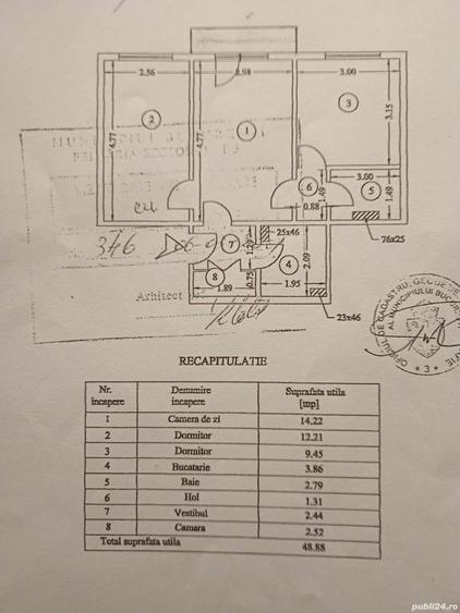 TITAN – NICOLAE GRIGORESCU – 3 CAMERE – 50 MP – 7 MINUTE METROU – 77.800 €