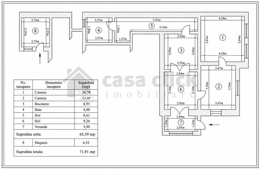 Locuință în casă pe Strada Universității | 3 camere | Exclusivitate - 10