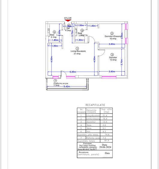 Apartament 3 cam 82MP util|MTM-Rond Pipera-Aviatiei |LOC PARCARE SUBTERAN INCLUS - 15