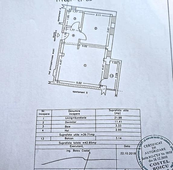 Apartament 2 camere, et.1, loc parcare, la 500m.de Alezzi Beach
