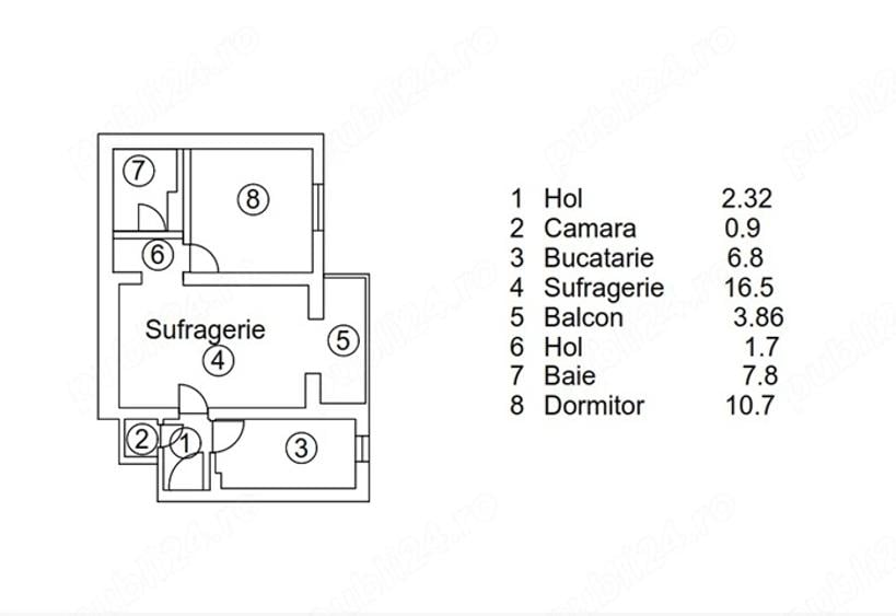 Apartament 2 camere | Piața Victoriei – Guvern