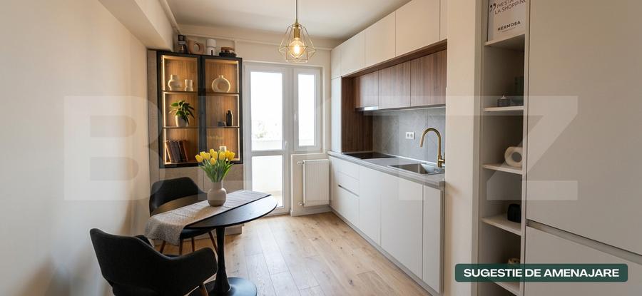 Apartament 2 camere, 50 mp, balcon 12mp, zona Marasesti