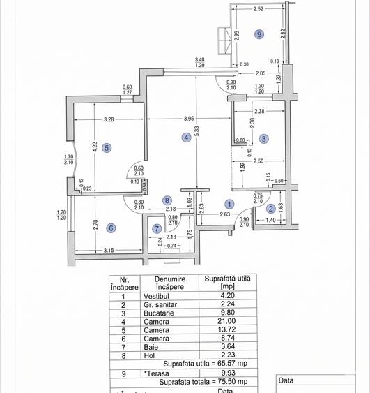 Apartament 3 camere 75mp | 88mp curte | 0 comision | Otopeni Golden Residence