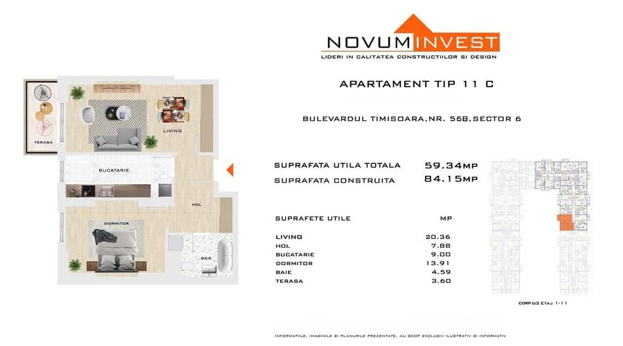 Apartament 2 camere , in apropiere de Metrou Gorjului Comision 0%