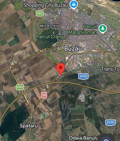 Teren intravilan Soseaua Bucuresti (Spatarului) langa A7 S=4.570mp d=30m
