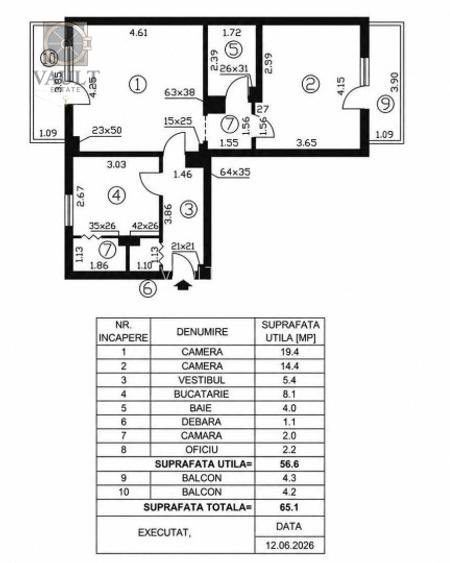 Apartament 2 camere-Baicului - 1