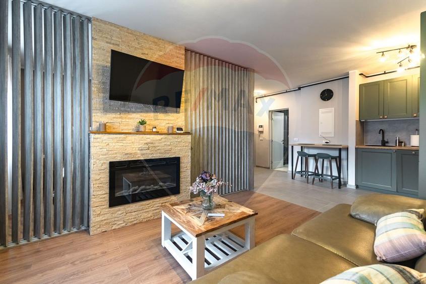Studio de închiriat | 41,5 mp utili | Mobilat lux