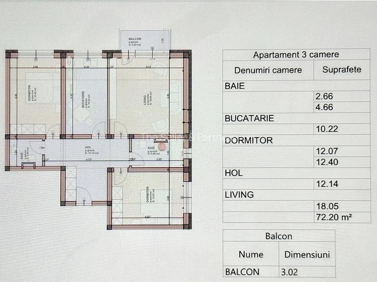 Apartament 3 Camere | Bloc Nou - 1