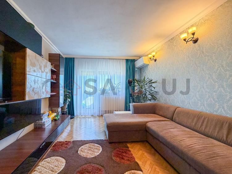 3 camere decomandate,  zona Kaufland Manastur