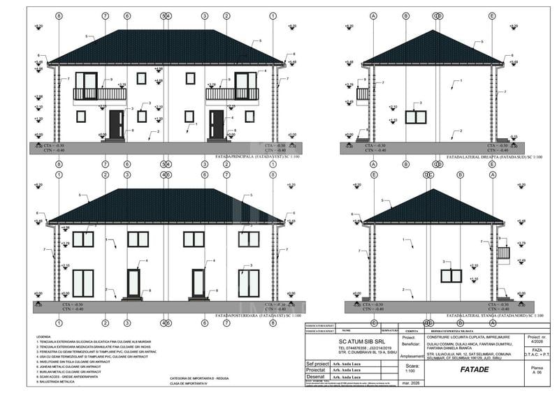 Duplex nou în Șelimbăr – 125 mp utili | Curte proprie 140 mp | Comision 0%