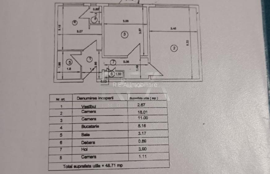 2 camere -Etaj 1/4- Centrala Proprie- Margeanului/Rahova - 9