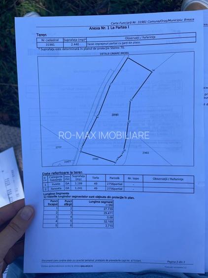 Teren intravilan 2440mp cu autorizație de construire și proiect ! - 2