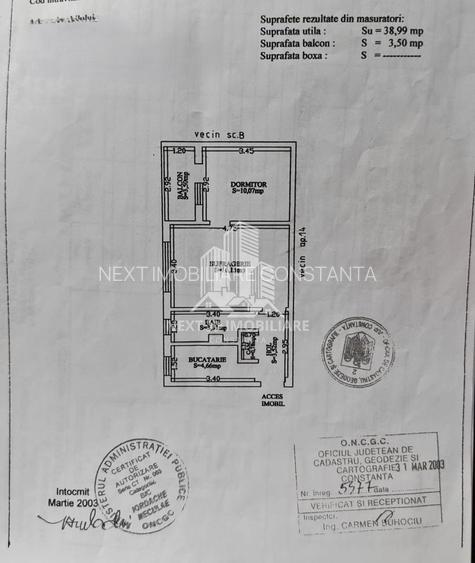 Apartament 2 camere | Tomis Nord – Strada Tulcei | Etaj 3/4 - 6