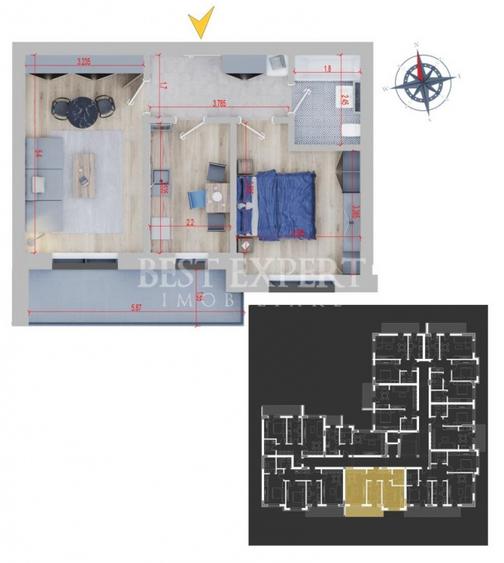 2 Camere Premium | Bloc Nou | Parcare Inclusă | Mutare Imediată