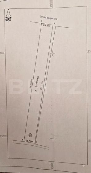 Teren intravilan, 7500mp, deschidere 26.5ml, zona industriala - Metro