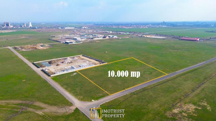 Teren industrial de vânzare 10.000 mp, PUZ aprobat, acces DN7 – Arad