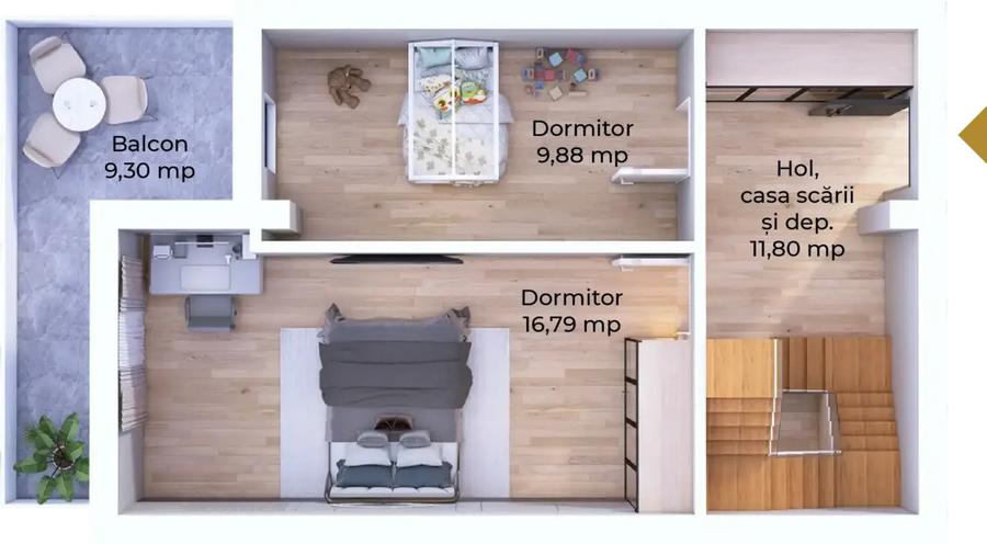 Apartament 3 camere