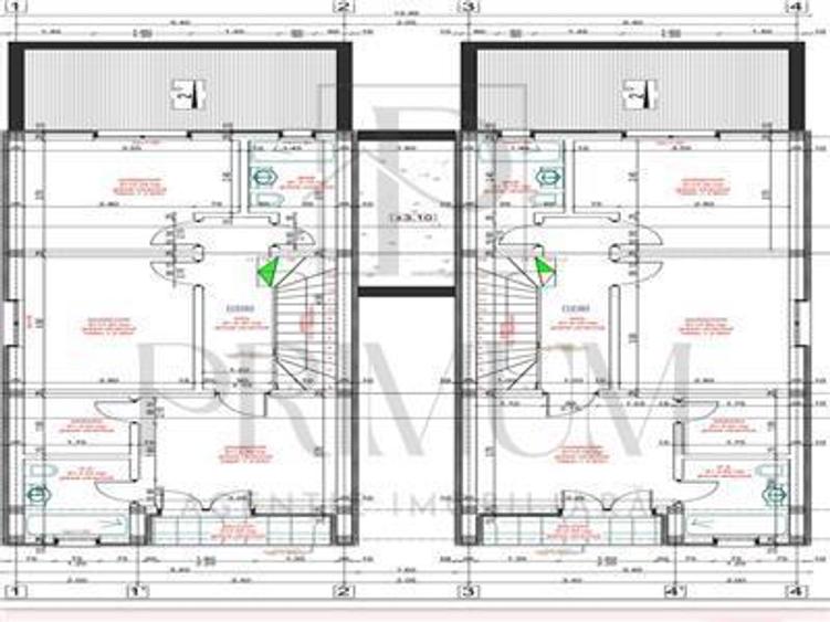 Duplex modern - despartit prin camera tehnica - zona f buna