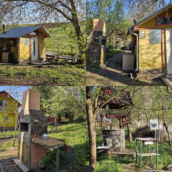 Proprietate 4200 mp Căndărăi cu cabană, livadă și anexe