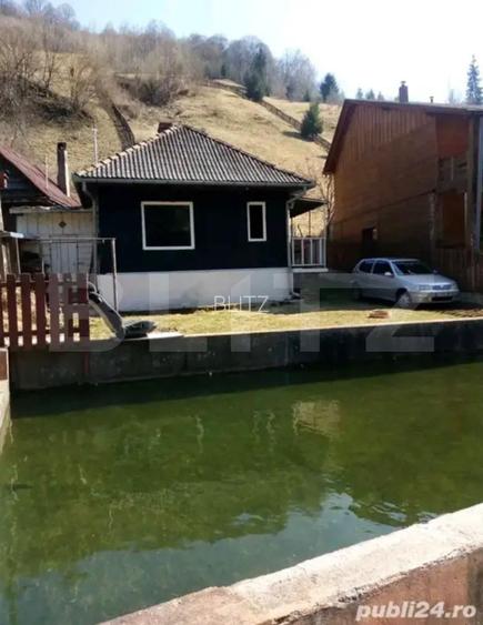 Cabana cu piscina si sistem fotovoltaic, 60 mp, zona Maguri Racatau
