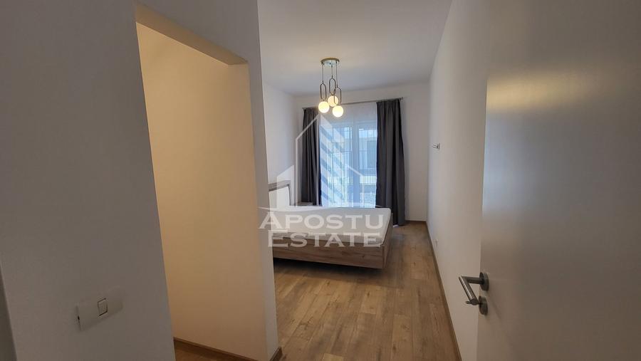 Apartament nou,2 camere si curte de 20 mp,mobilat Torontalului