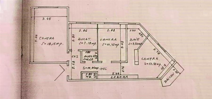 Apartament de 3 camere decomandat, 75mp, Nicolina Rond Vechi