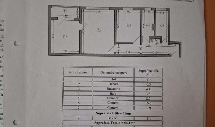 KM 4-5 PIATA-apartament 3 camere cu gaze