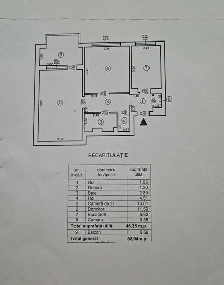 Apartament 2 CAMERE-METROU-1-DECEMBRIE