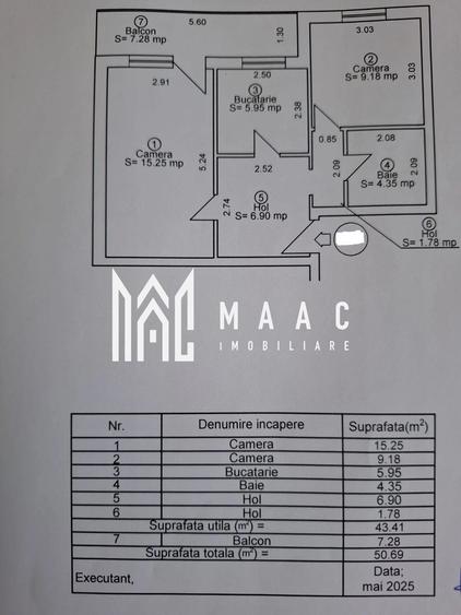 Apartament 2 Camere | Etaj 3 | Renovat | Rahovei