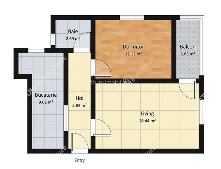 Apartament cu 2 camere decomandate si balcon in Sibiu zona Rahovei - 5