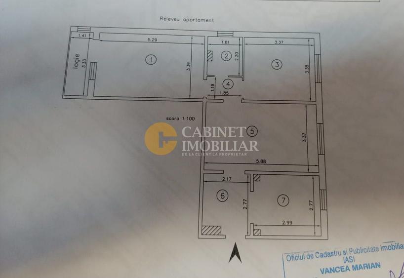 Apartament 3 Camere Renovat - Zona Alexandru/Familial