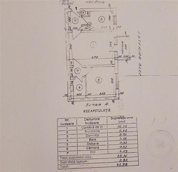 2 CSD, 40 MP, ET. 4/4 – APARTAMENT CU POTENTIAL, APROAPE DE CENTRU