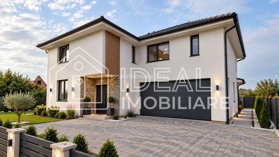 Casă individuală de vânzare – 263 mp utili – teren 500 mp – garaj dublu – Cartie