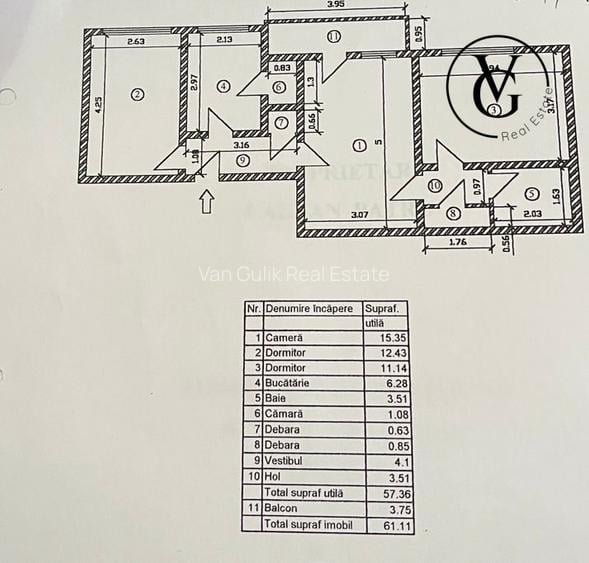 Apartament 3 camere - Metrou Grivița 3 min - 11