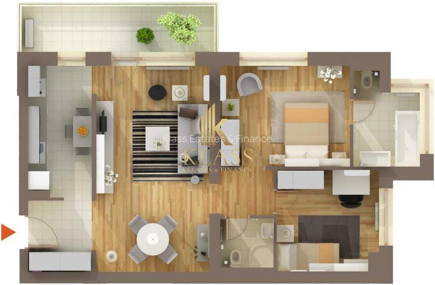 Apartament 3 camere - Băneasa - Privighetorilor Residence