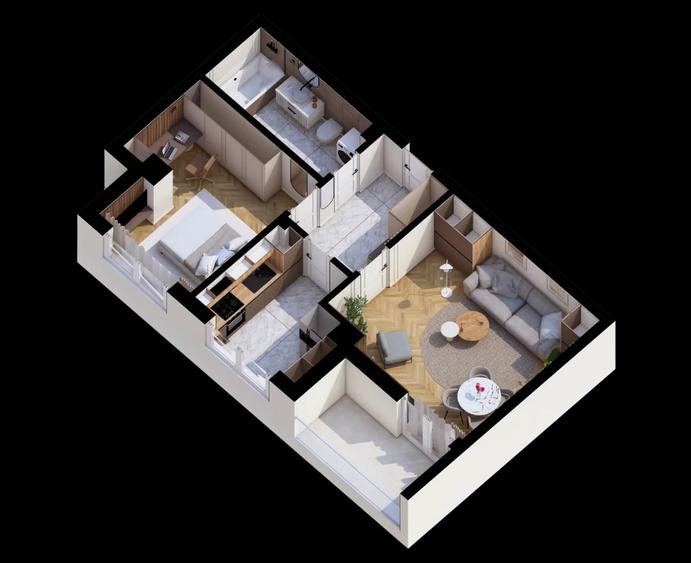 Apartament 2 camere de vanzare C.U.G.