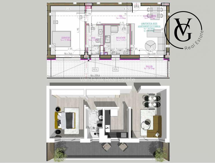 Apartament 2 camere  | In complex rezidential | Blue Bike Eden - 2