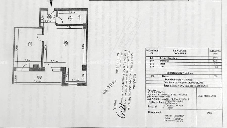 Apartament 2 camere | Complex Flamingo | 57 mp | Etaj 3 | 2022 - 10