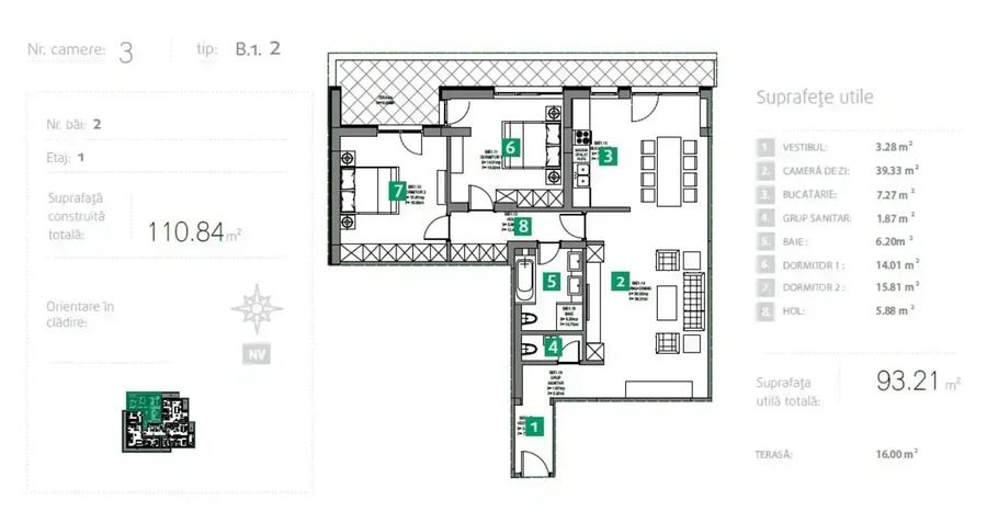 Apartament Lux 3 Camere Sisesti I Parcare Inclusa I Baneasa