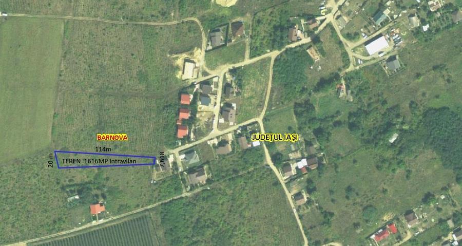 Ocazie! Visan TEREN 1616mp intravilan lot pt constructie casa