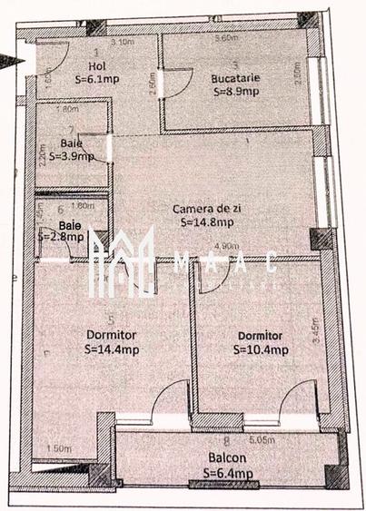 Apartament 3 camere | Parter | Calea Surii Mici I Loc de parcare