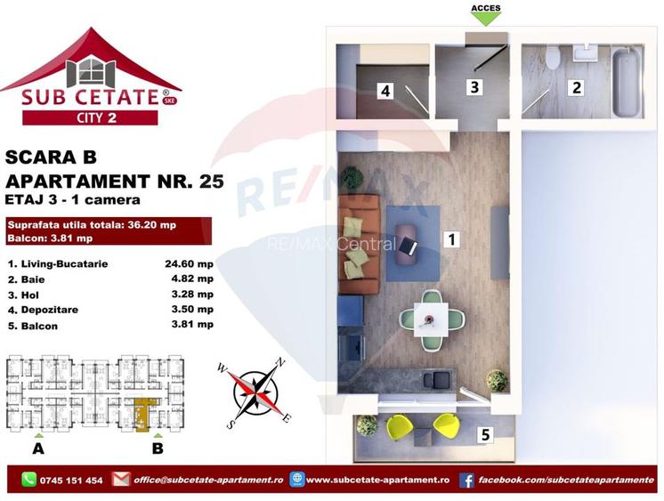 Garsoniera de vanzare Subcetate City-Green Residence - 17