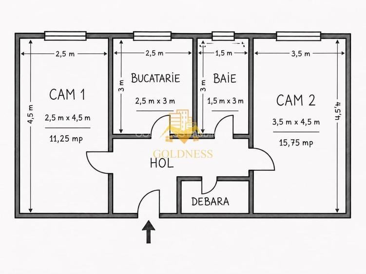 Apartament 2 camere decomandate orientat Sud, et 3/4, P-ta M. Viteazu! - 7