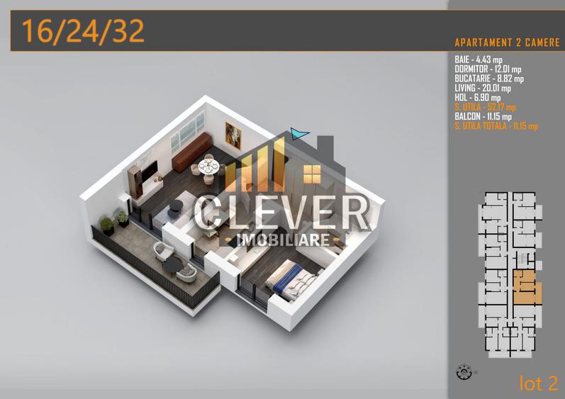 Apartament 2 Camere, Comision 0%, Pallady | metrou Teclu