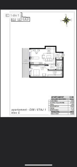 Apartament 2 camere terasă generoasă – Pipera, Erou Iancu Nicolae