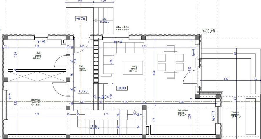Duplex semifinisat, zona Vivo