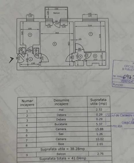 Apartament cu 2 camere, etaj intermediar, zona Mircea cel Batran