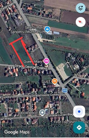 Teren intravila pretabil gradini , sere zona Sanpetru