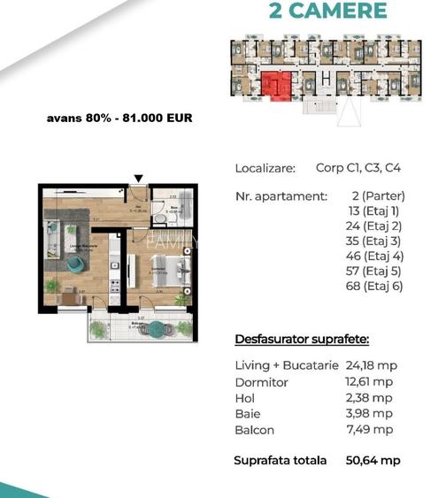 Metrou Berceni 400m - 2 camere 63.2mp bloc nou 2026 - 8