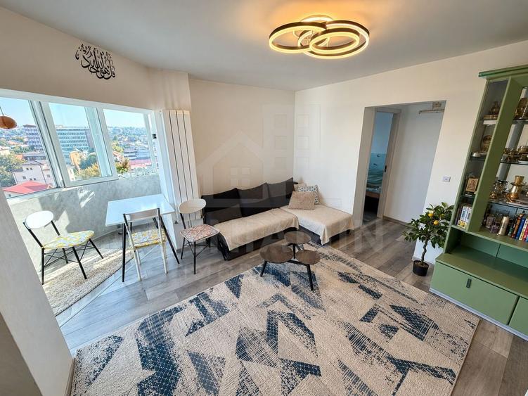 2 camere - 1 Mai Sara - 47mp - renovat - mobilat - 1984 -bilateral